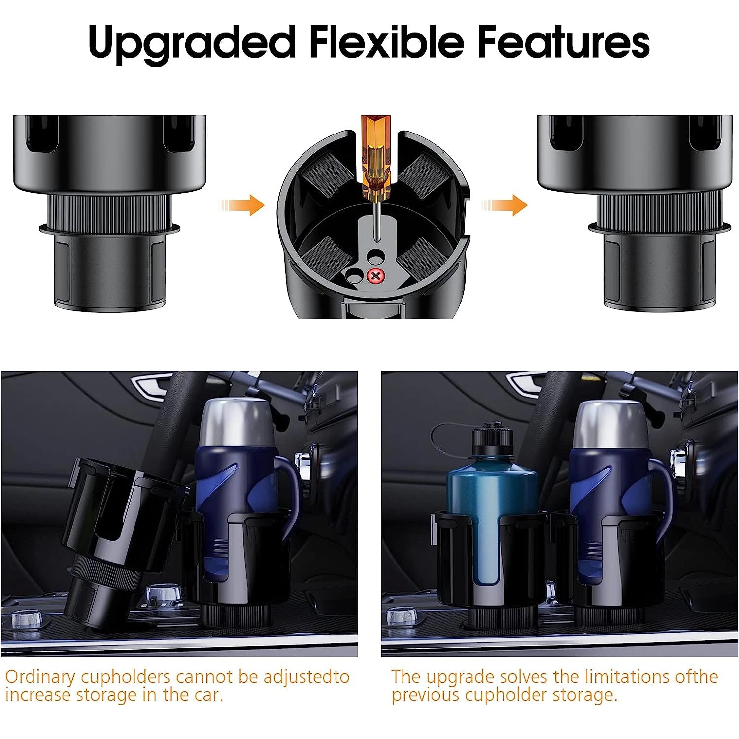The TrippWave Car Cup Holder Expander