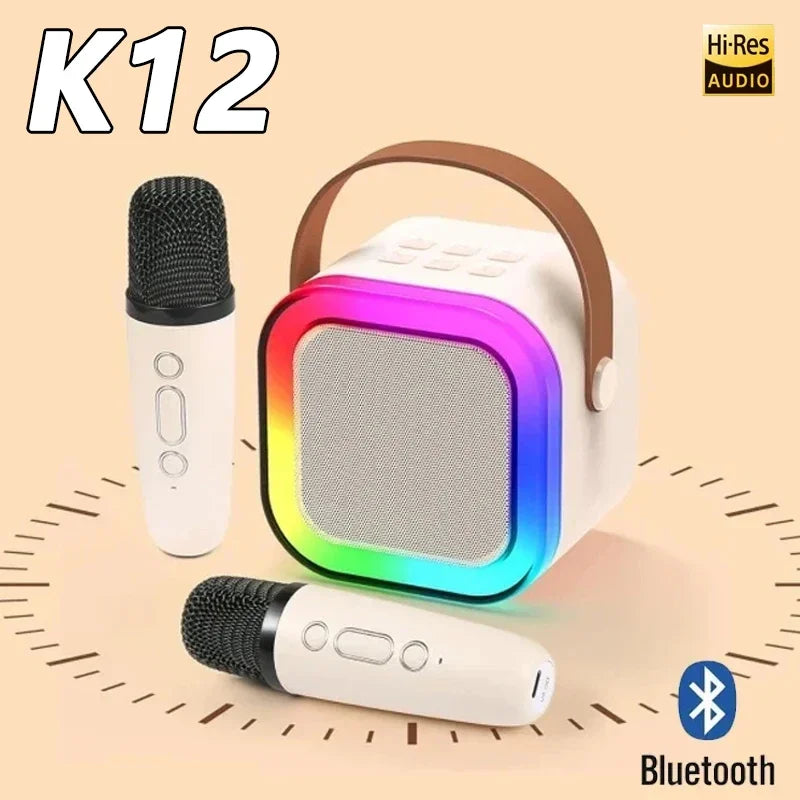 Car karaoke machine with 1/2 microphones