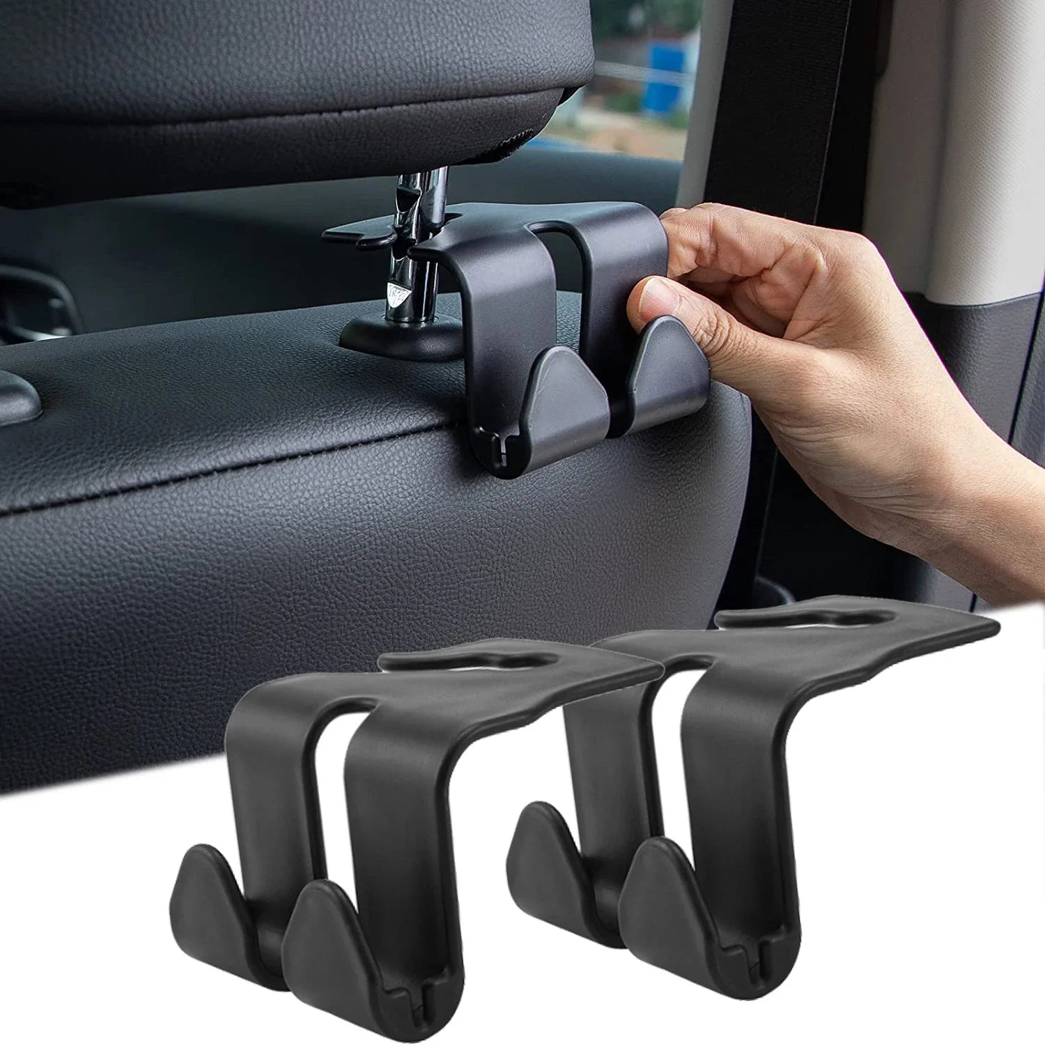 2PCS metal Car Seat Headrest Hook