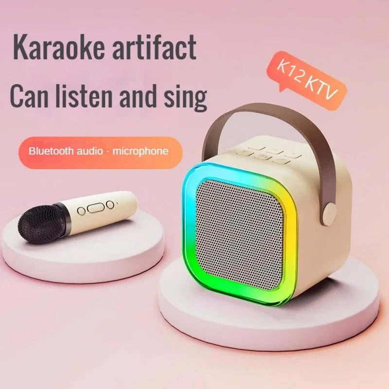 K12 karaoke machine with 2 microphones
