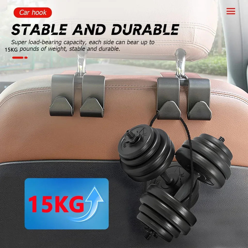 2PCS metal Car Seat Headrest Hook