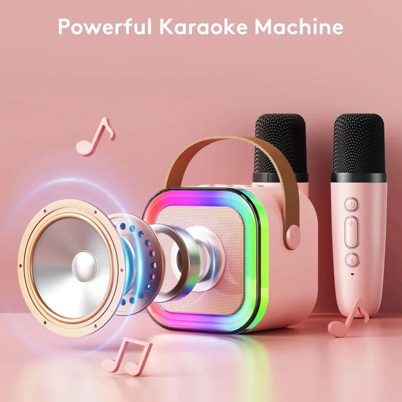 K12 karaoke machine with 2 microphones