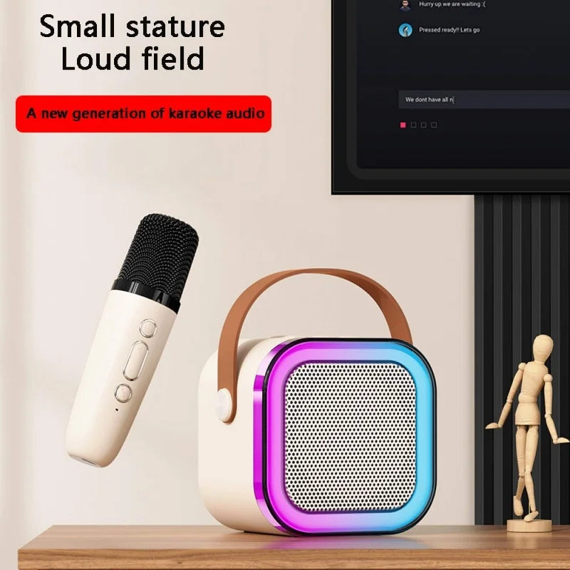 K12 karaoke machine with 2 microphones