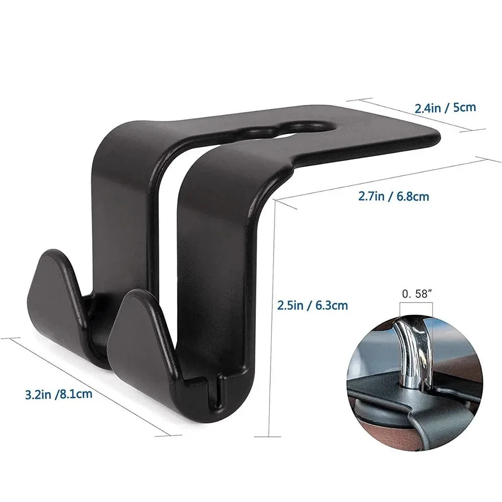 2PCS metal Car Seat Headrest Hook